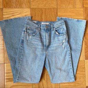 Levi’s Premium 70s high flare light wash jeans